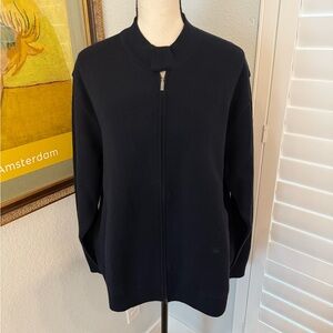 EUC men’s heavy zip up sweat jacket by Burberry